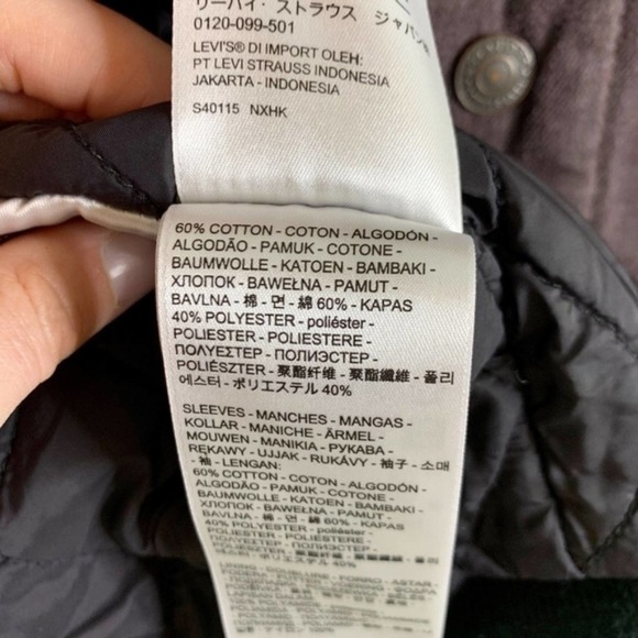 Levi's Bomber Jacket Men's Med Snap Button - Picture 5 of 6